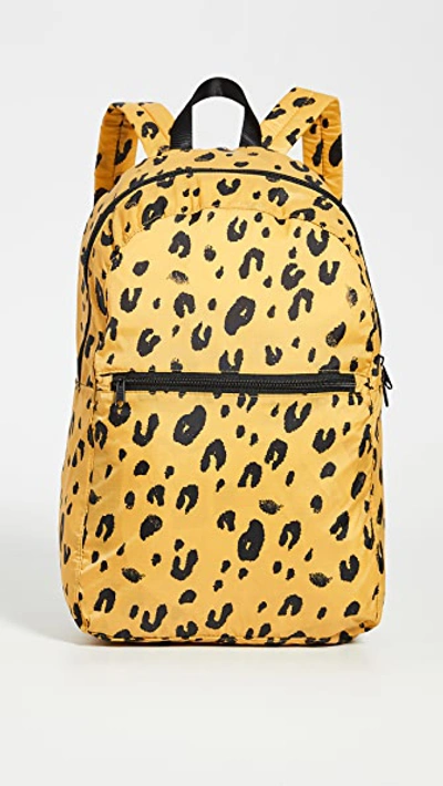 Shop Baggu Packable Backpack In Leopard