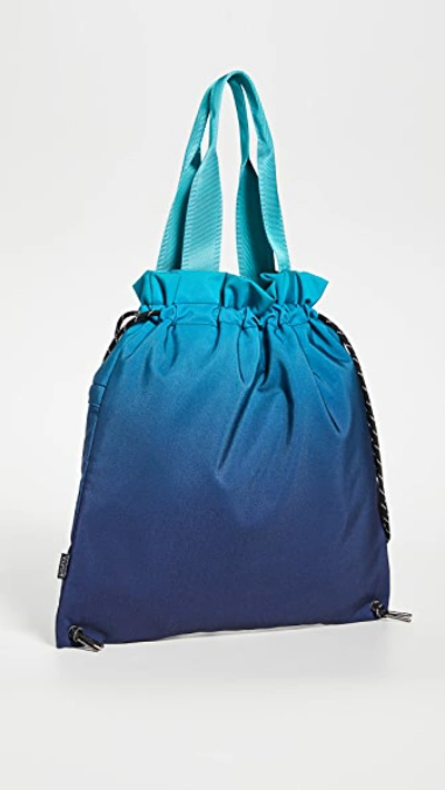 Shop Andi The Cinch Bag In Blue Ombre