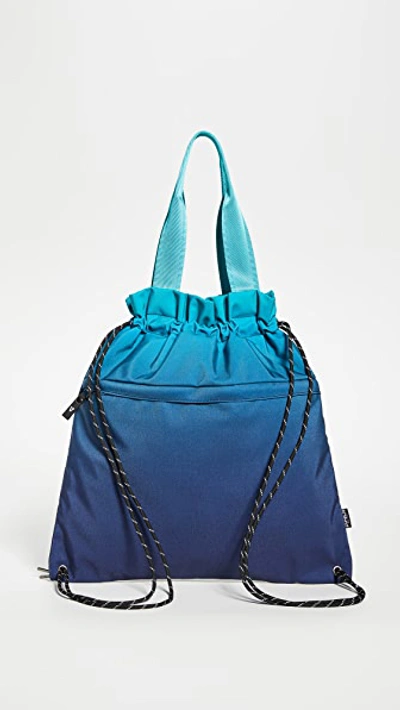 Shop Andi The Cinch Bag In Blue Ombre