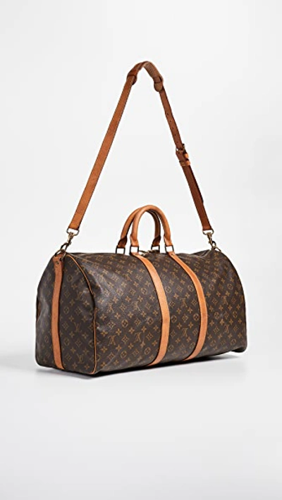 Pre-owned Louis Vuitton Heritage  Monogram Keepall 55 Bag