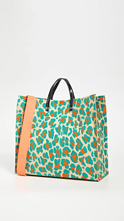 Shop Clare V Simple Tote Bag In Neon Cat