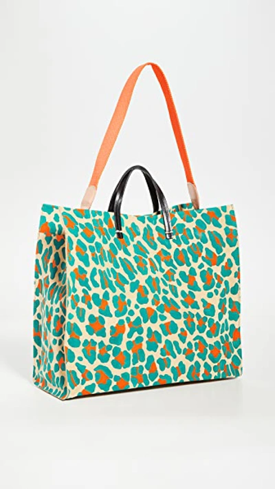 Shop Clare V Simple Tote Bag In Neon Cat