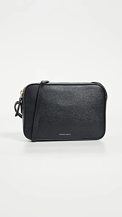 Shop Mansur Gavriel Double Zip Crossbody Bag In Black