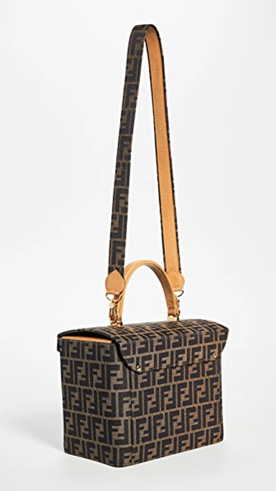 Pre-owned Fendi Brown Zucca Vanity Bag