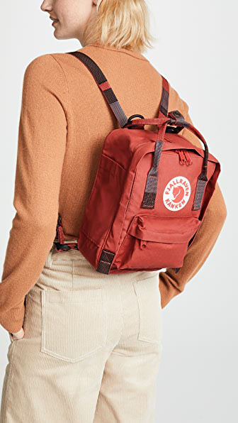 fjallraven deep red random blocked