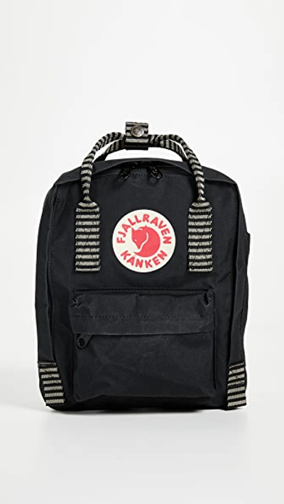 Shop Fjall Raven Kanken Mini Backpack In Black/striped