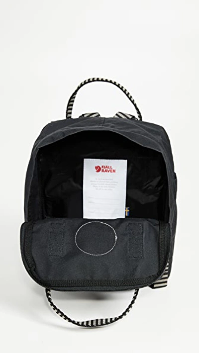 Shop Fjall Raven Kanken Mini Backpack In Black/striped