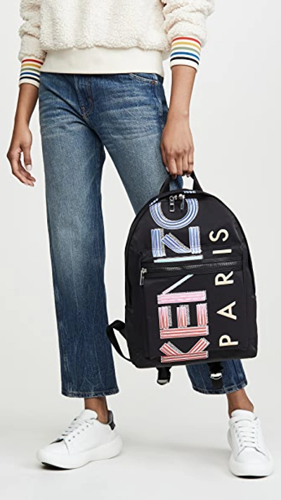 Shop Kenzo Crew Backpack In Black