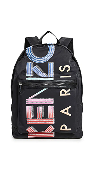 Shop Kenzo Crew Backpack In Black