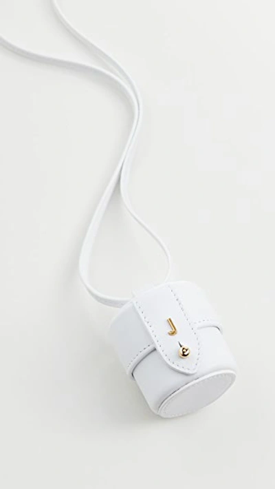 Jacquemus Le Micro Vanity Mini Leather Shoulder Bag In White | ModeSens