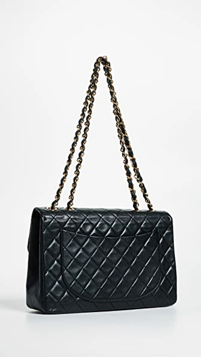 Pre-owned Chanel Jumbo 2.55 Shoulder Bag In Black