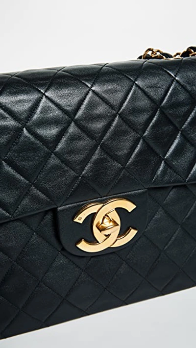Pre-owned Chanel Jumbo 2.55 Shoulder Bag In Black