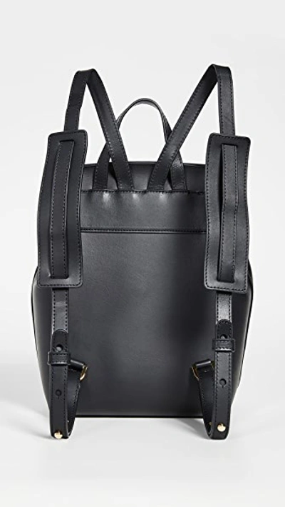 Shop Mansur Gavriel Mini Backpack In Black/flamma