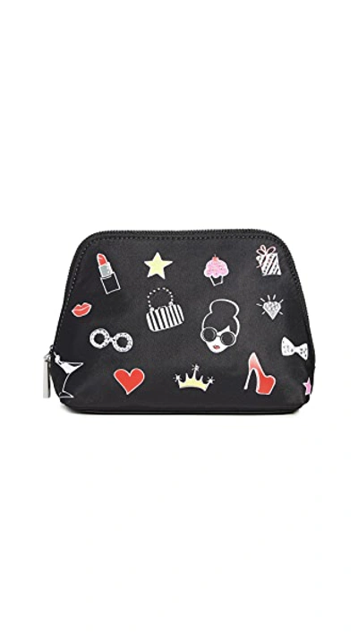 Shop Alice And Olivia Nikki Printed Cosmetic Case In Glam