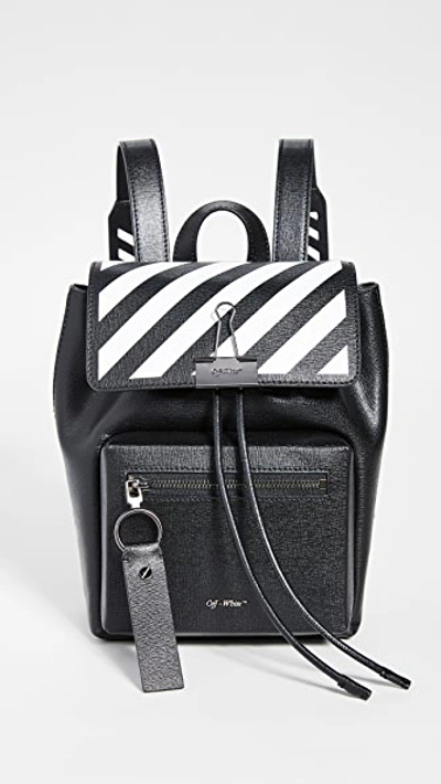 Shop Off-white Diagonal Binder Backpack In Black/white