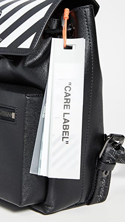 Shop Off-white Diagonal Binder Backpack In Black/white