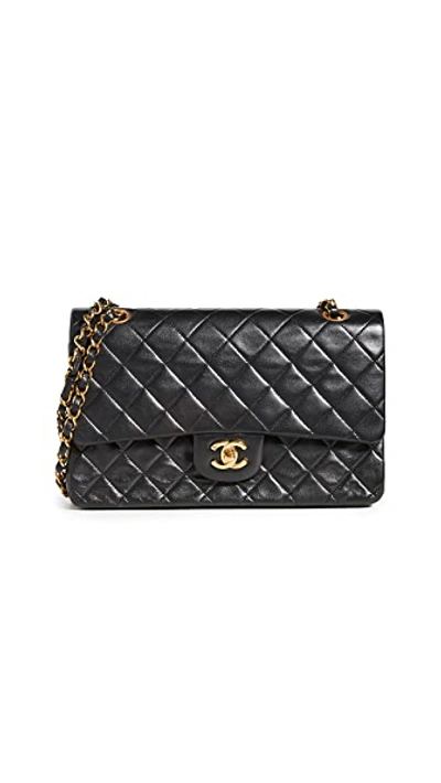 Pre-owned Chanel 10" Shoulder Bag In Black