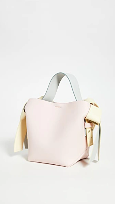 Shop Acne Studios Musubi Mini Pastel Bag In Pale Pink/pale Yellow