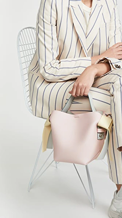 Shop Acne Studios Musubi Mini Pastel Bag In Pale Pink/pale Yellow