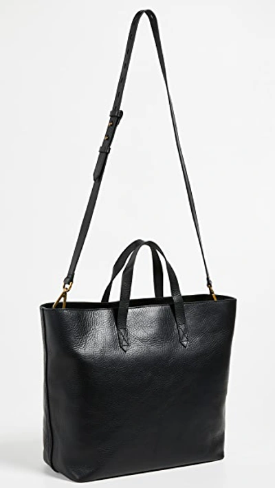 Shop Madewell The Zip-top Transport Carryall In Black/black
