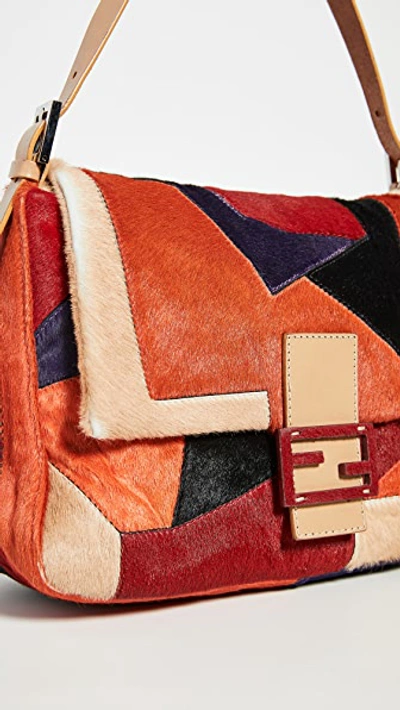 Pre-owned Fendi Multi Pony Hair Mama Bag