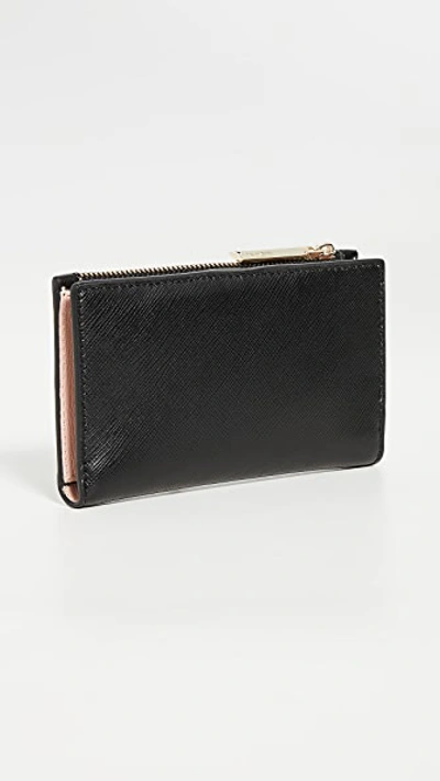 Shop Kate Spade Spencer Small Slim Bifold Wallet In Black