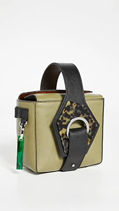 Shop Ganni Mini Wristlet Bag In Multi