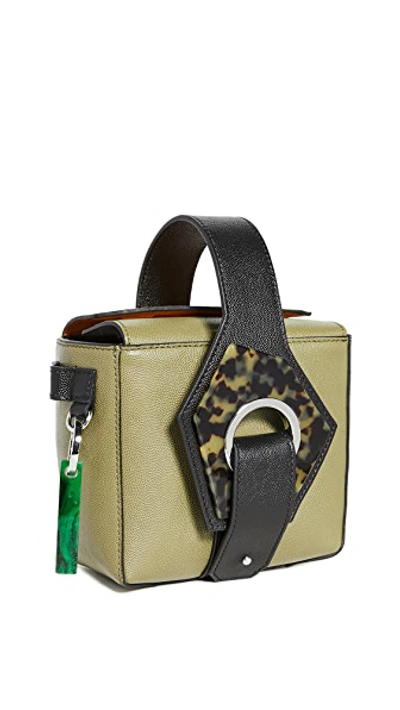 Shop Ganni Mini Wristlet Bag In Multi