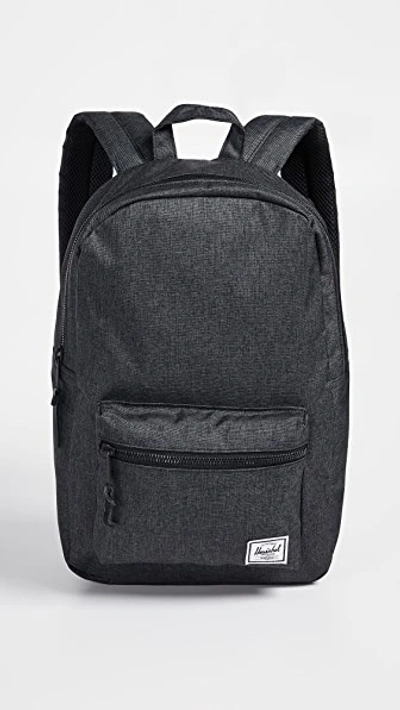 Shop Herschel Supply Co Settlement Mid Volume Backpack In Black Crosshatch
