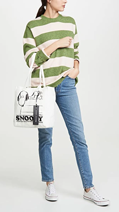 Shop The Marc Jacobs X Peanuts The Tag Tote 27 In Ivory
