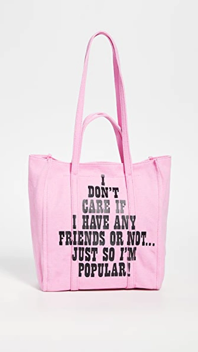 Shop Marc Jacobs X Peanuts The Tag Tote 27 In Pink