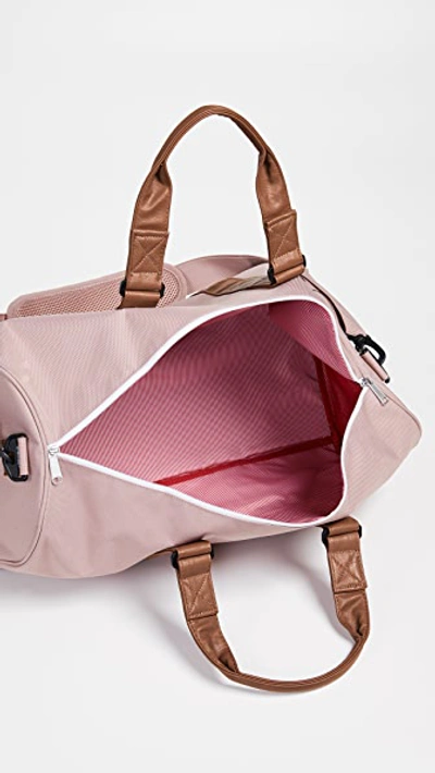 Shop Herschel Supply Co Novel Mid-volume Duffle In Ash Rose/tan