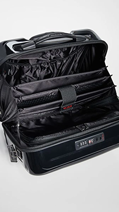 Shop Tumi V4 Carry On Suitcase In Black