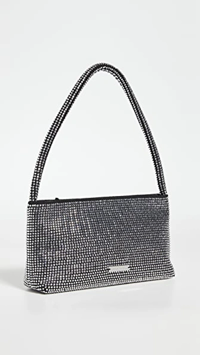 Shop Loeffler Randall Marleigh Beaded Baguette Bag In Diamanate