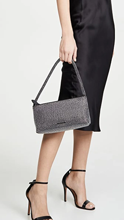 Shop Loeffler Randall Marleigh Beaded Baguette Bag In Diamanate