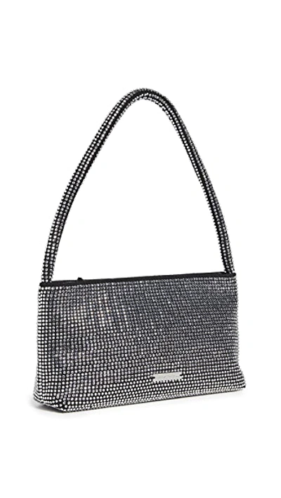 Shop Loeffler Randall Marleigh Beaded Baguette Bag In Diamanate