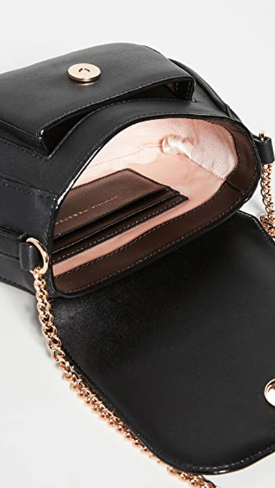 Shop Sophia Webster Mini Eloise Butterfly Shoulder Bag In Black/nude