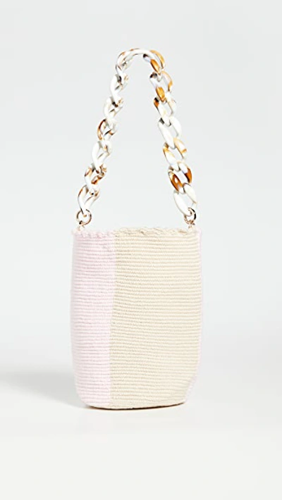 Shop Soraya Hennessy Pastel Colorblock Midi Bucket Bag