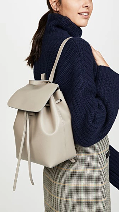 Shop Mansur Gavriel Mini Backpack In Elefante