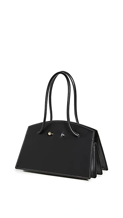 Shop Little Liffner Mini Portfolio Bag In Black