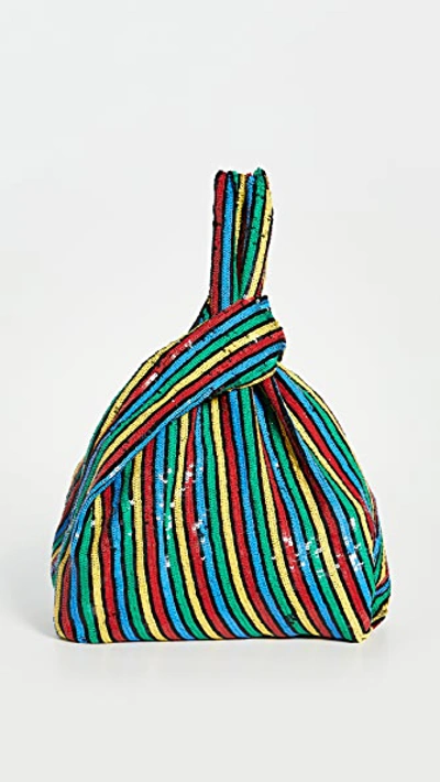 Shop Ashish Classic Sequin Shopper Tote In Primary Stripe