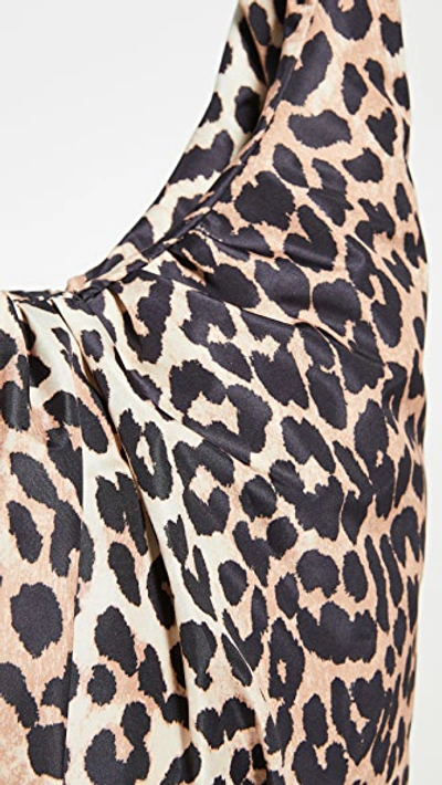 Shop Ganni Mini Leopard Shoulder Bag