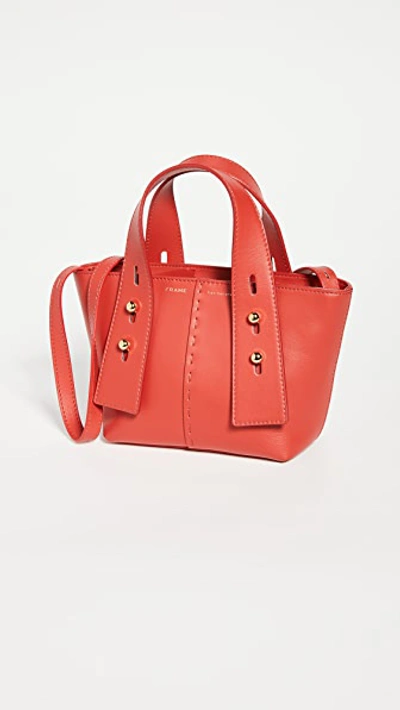 Frame Mini Les Second Leather Crossbody Bag In Lipstick ModeSens