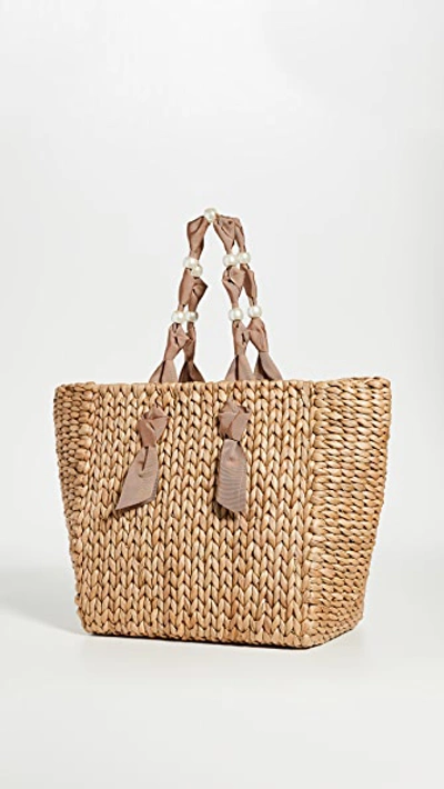 Shop Pamela Munson Isla Bahia Bag In Dark Sand