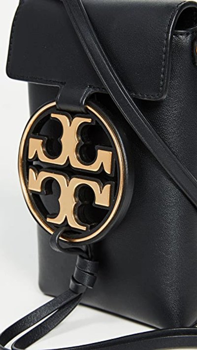 Shop Tory Burch Miller Metal Phone Crossbody In Black