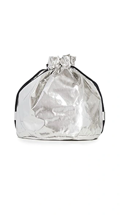 Shop Mm6 Maison Margiela Convertible Backpack In Silver