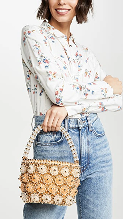 Shrimps Shelly Beaded Top Handle Bag In Gold Multi ModeSens