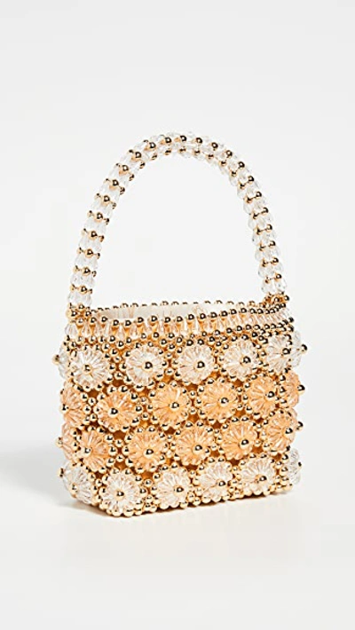 Shop Shrimps Shelly Bag In Gold/bleached Apricot