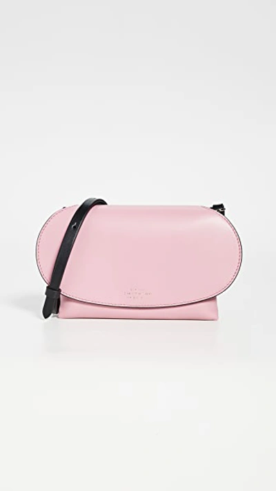 Shop Smythson Mini Pillow Crossbody Bag In Pink