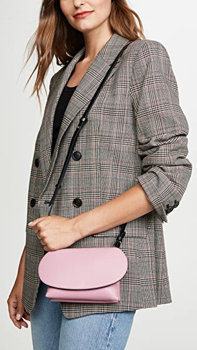 Shop Smythson Mini Pillow Crossbody Bag In Pink